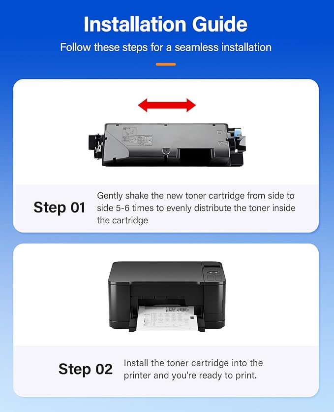TK-5272 TK5272 Toner Cartridge 4-Pack High Yield Replacement for Kyocera TK-5272K TK-5272C TK-5272M TK-5272Y Compatible with ECOSYS P6230cdn M6230cidn M6630cidn Printers Ink Black Cyan Magenta Yellow