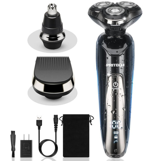 PRITECH Electric Razor for Men Rotary Electric Shavers for Men