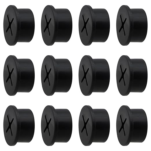 Desk Grommet, 3/4 Inch Flexible Rubber Grommets, Silicone Cable Cord Grommet Wire Hole Cover for Desk, Table and Other Furnitures(12Pack)
