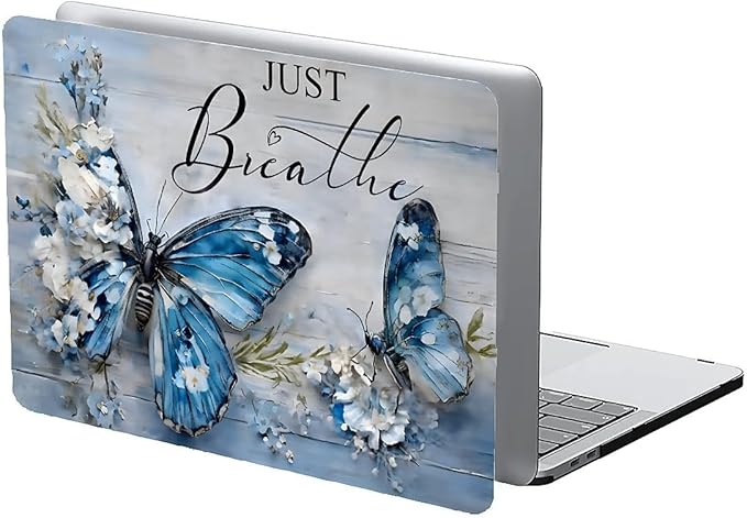 COTAIL Compatible with MacBook Air 13.3 13.6 Inch Case 2022 2021 2020 2019 Plastic Hard Shell Case Cover,13.6 Air (A2681) M2 2022, Butterfly