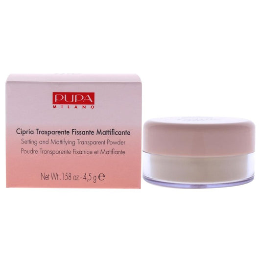 Pupa Milano Setting Powder - 001 Translucent Finishing Powder for Women | 0.158 Oz