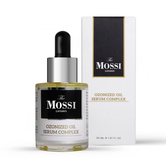 The Mossi London Ozonized Hair & Scalp Oil Serum - 50% Ozonated Olive Oil Treatment for Thicker-Looking Strands - Scalp Serum for Dry Scalp Care & Transplant Aftercare - 30ml