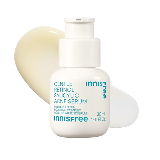 innisfree Gentle Retinol Salicylic Acne Serum, Korean Face Treatment for Blemishes and Clear Skin