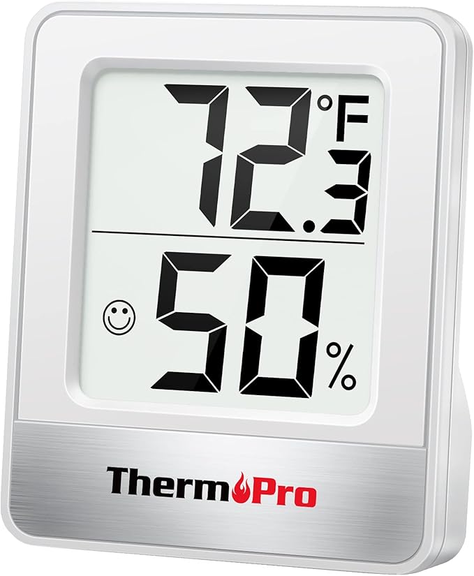 TempPro TP49 Digital Hygrometer Indoor Thermometer Humidity Meter Room Thermometer with Temperature and Humidity Monitor Mini Hygrometer Outdoor Thermometer (Previously ThermoPro)