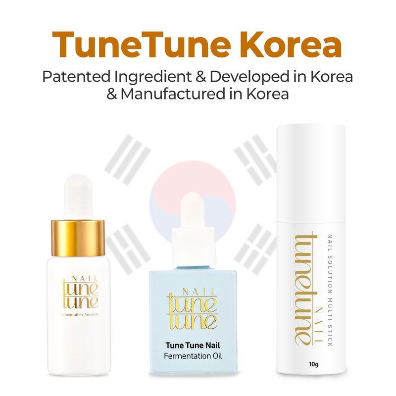 TuneTune Korean Made Fermented Nail Ampoule 15ml | Hydrating Cuticle & Nail Care Ampoule | Lightweight Nail Oil for Dry Cuticles & Brittle Nails | Fast-Absorbing Korean Nail Care Treatment