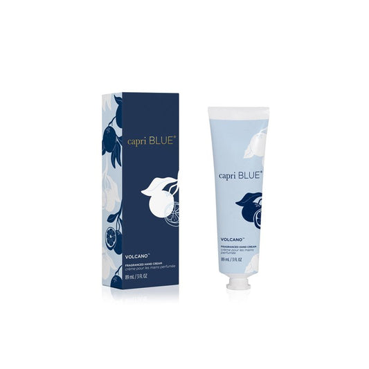 Capri Blue Moisturizing Hand Cream Travel Size – Flora Edit Collection – Nourishing Hand Cream for Dry Cracked Hands with Jojoba Oil & Shea Butter – Purse Essentials for Skin Care (Volcano, 3 oz)
