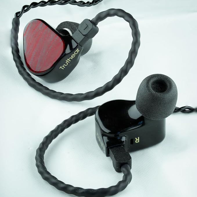 Comply 600 Core Series | Memory Foam Replacement IEM Ear Tips for Truthear, Sennheiser, Moondrop & More | Superior Noise Isolation, Ultimate Comfort, Secure Fit | TechDefender, Black, Large (3 Pairs)