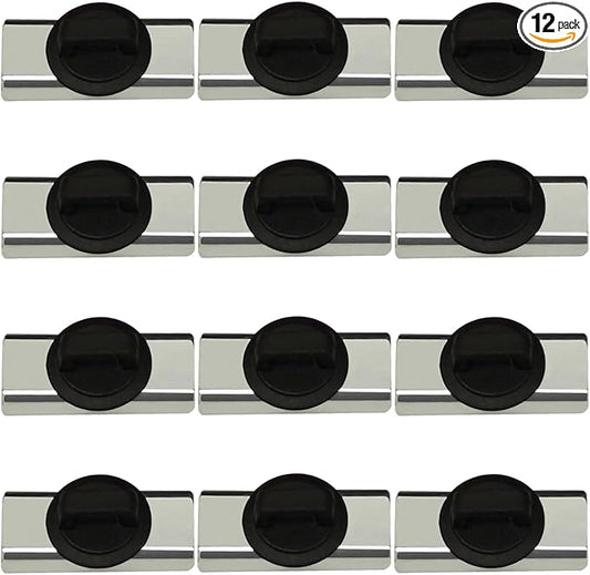 CNHABAGU Magnet Zip Tie Mount Magnetic Zip Ties Mount Holder Strong 1-Second Magnetic Snap Installation Heavy-Duty Waterproof Cable Tie Mounts for Car Boat Workshop Industrial Organizing (12 Piece)
