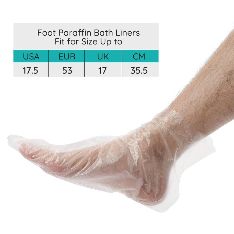 Segbeauty Paraffin Wax Bath Liners for Foot, 400pcs Extra Large XL Paraffin Foot Bags, Plastic Paraffin Bath Socks Hot Wax thera-py Booties Covers for Foot Wax treat-ment Paraffin Wax Machine