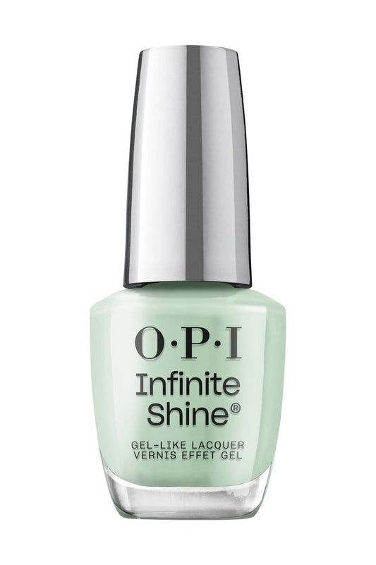 OPI Infinite Shine In Mint Condition | Opaque Soft Green Crème Long Wear Gel Like Nail Polish | Vegan, Long Lasting, Streak Free