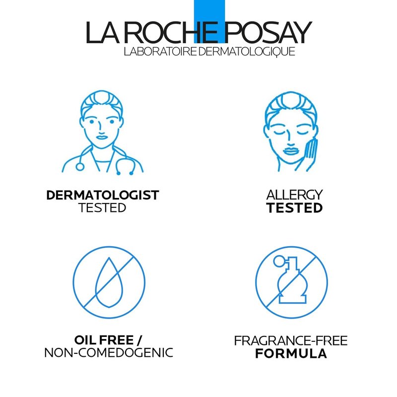 La Roche-Posay Toleriane Foaming Facial Cleanser - Oil-Free Face Wash with Niacinamide & Ceramides for Sensitive Skin | Gentle Pore Cleanser