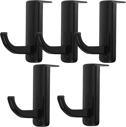 Angoily Monitor Headphone Stand Hook, 20 Pcs Universal Headset Hanger Wall Mount Holder, Screen Edge Under Desk Earphone Mount with Cable Organizer, Compatible with All Headphones