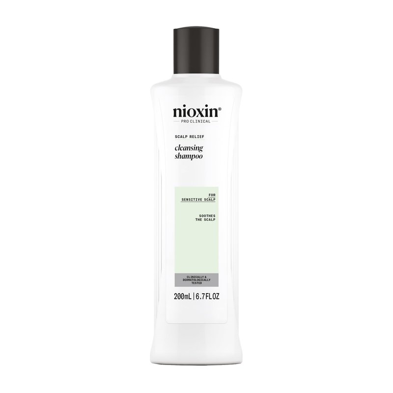 Nioxin Scalp Relief Cleansing Shampoo | For Sensitive Scalp | Made with Aloe Vera and Vitamin E | 6.7 Fl oz.