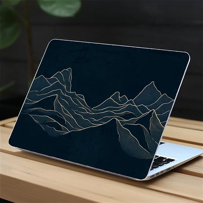 COTAIL Compatible with MacBook Air 13.3 13.6 Inch Case 2022 2021 2020 2019 Plastic Hard Shell Case Cover,13.6 Air (A2681) M2 2022, Dark Mountains