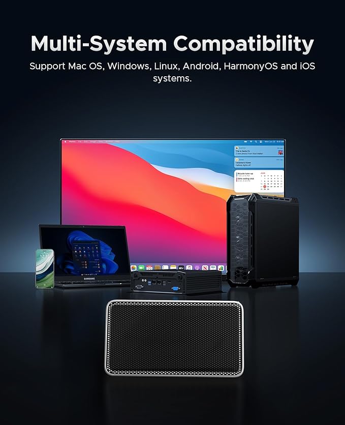 ORICO 2TB USB4.0 Portable SSD 3800MB/s(40Gbps), Ultra-Fast External Solid State Drive, Compatible with Thunderbolt 3/4, USB4, Fanless Aluminum Design, Works with Mac and PC-X40