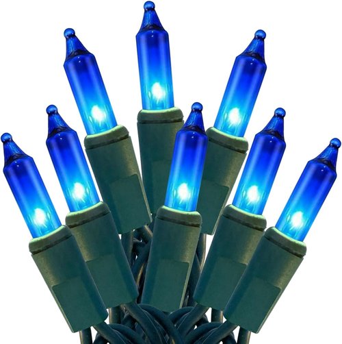 HISHINY Christmas Lights - 100 Count Blue String Lights for Indoor/Outdoor Decor | UL Certified, 21 Feet