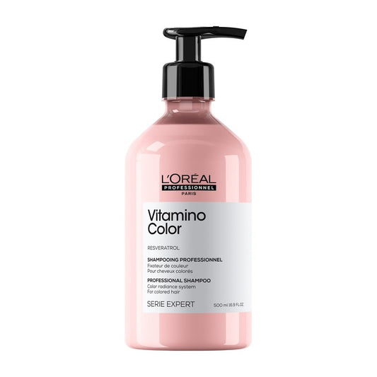 L'Oréal Professionnel Paris Vitamino Color Shampoo - Protects & Preserves Hair Color, Prevents Damage, Adds Vibrancy & Enhances Shine, 16.9 Fl Oz