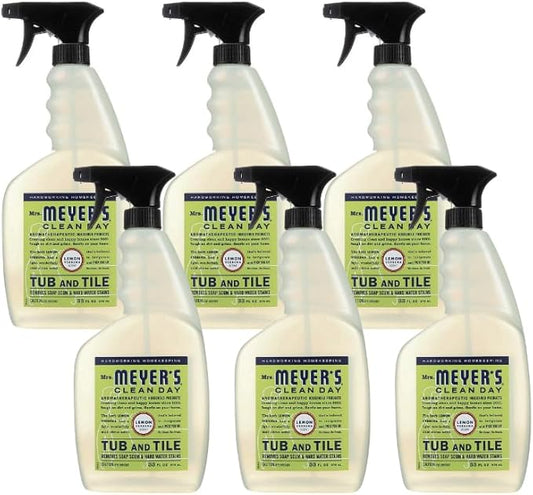 Mrs. Meyer's Tub and Tile Cleaner, Lemon Verbena - (Case of 6 - 33 fl oz)