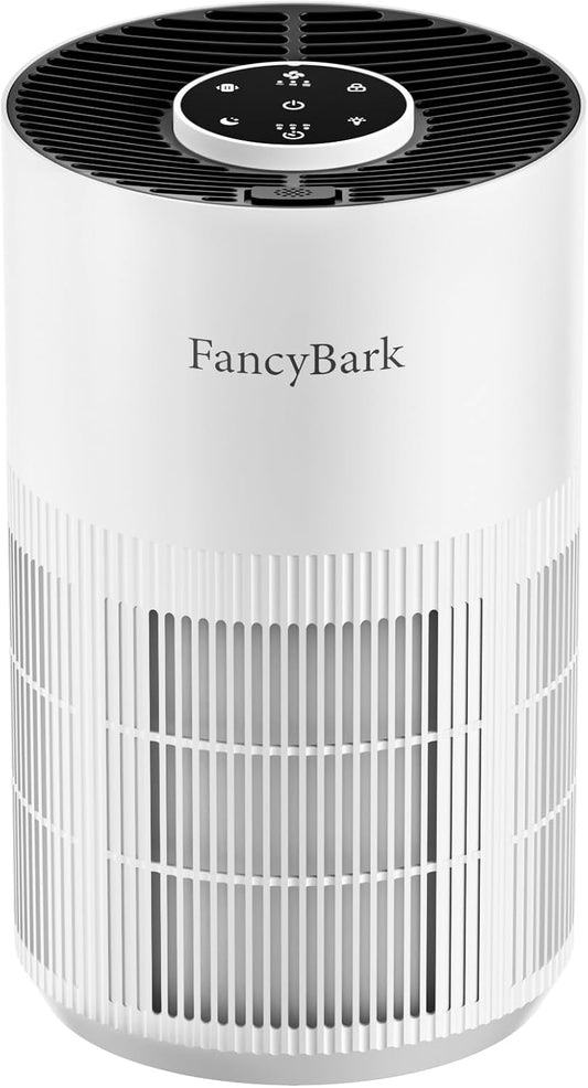 Skiennix H14 True HEPA Air Purifier - Ultra-Quiet Bedroom Cleaner for Up to 1250 Ft² | White with Aroma Function