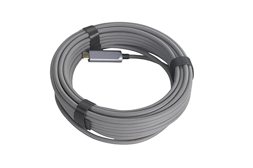 DWLCWY Fiber Optic USB A to USB C Cable 33ft, 10Gbps Active Optical Long-Distance USB-C Extension with SiliconLine Chip, EMI-Free for 4K Video Conferencing Rooms, Industrial Equipment,Data Center