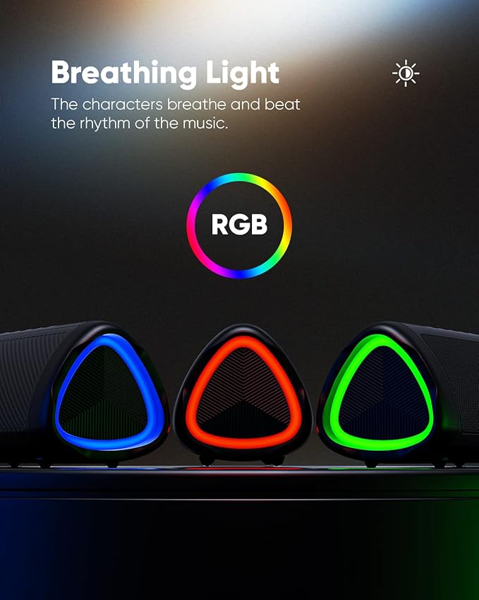 Bluetooth Speaker, 20W HD Sound, Portable Wireless, IPX5 Waterproof, Up to 24H Playtime, TWS Pairing, for Home/Party/Outdoor/Camping/Beach Essentials, Electronic Gadgets, Birthday Gift (Black)