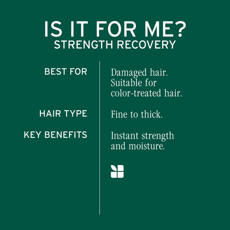 Biolage Strength Recovery Repairing Spray - Leave-In Treatment, Strengthens & Repairs Damaged Hair, Heat Protectant, Detangling Leave-In Treatment, With Olive Squalane & Vegan Proteins, 1 Fl Oz