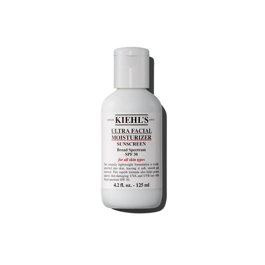 Kiehl's Ultra Facial Moisturizer with SPF 30, Hydrating Face Cream for All Skin Types, UVA & UVB Sunscreen Protection, Skin Feels Soft and Smooth, with Squalane, Paraben-free - 4.2 fl oz