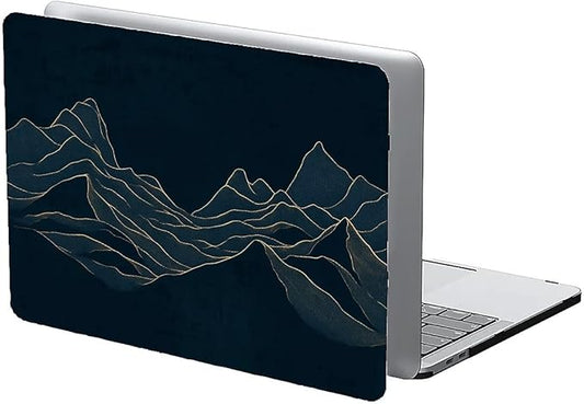 COTAIL Compatible with MacBook Air 13.3 13.6 Inch Case 2022 2021 2020 2019 Plastic Hard Shell Case Cover,13.3 Pro(A1706/A1708/A1989/A2159/A2289/A2338), Dark Mountains