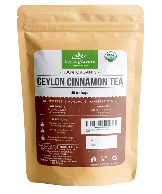 Organic Ceylon Cinnamon 30 Tea Bags