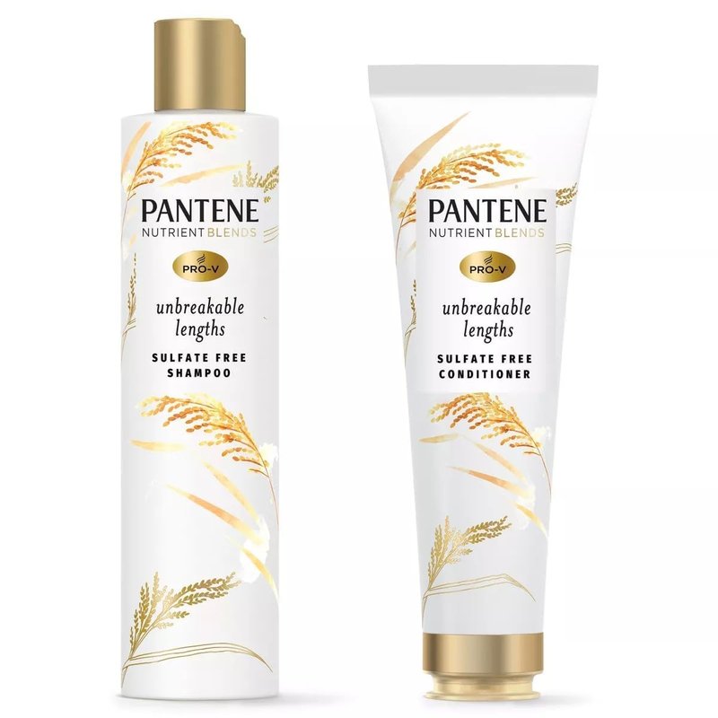 Pantene Unbreakable Lengths Shampoo & Conditioner Set | Nourishing Formula for Strong, Healthy Hair
