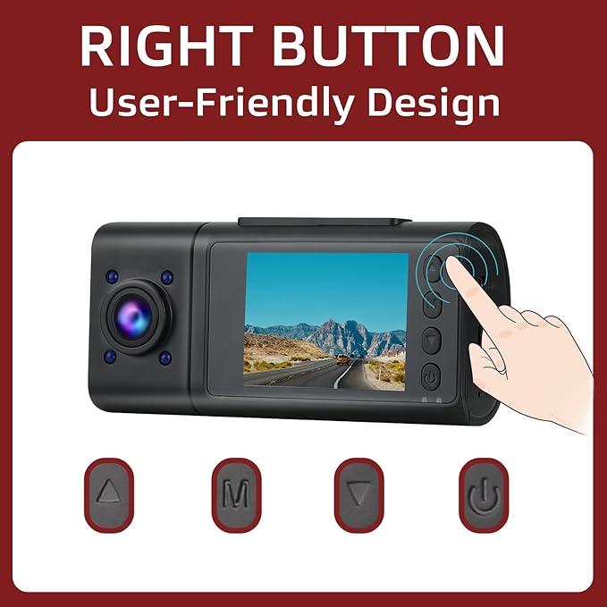 Dash Cam, 3 Channel Dash Cam Front and Rear Inside, Interior Car Camera, 2.5K/1440P Single Fr,Fr+Interior, Front+Rear Dash Camera for Cars Taxi with Night Vision, Parking Monitor 1S Recording