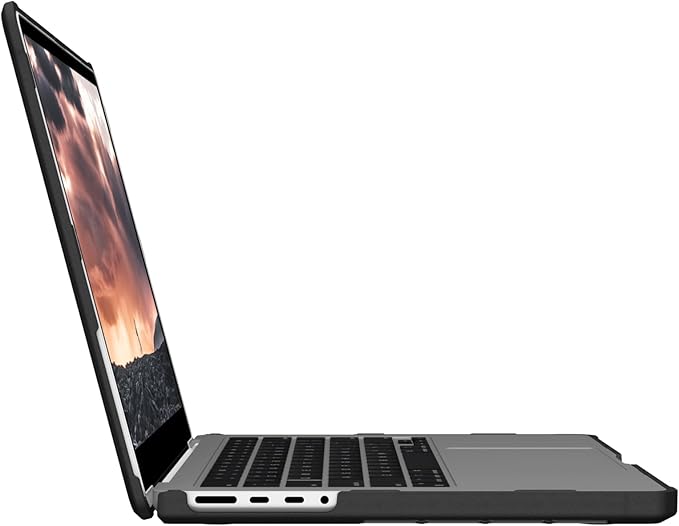 URBAN ARMOR GEAR UAG Designed for MacBook Pro 14" Case M5 2026 M4 2024 M3 2023 Pro/Max Chip Rugged Military Grade Laptop Cover, Plyo Translucent Clear Ice