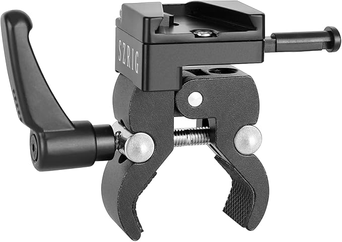 SZRIG Crab Clamp with Universal V-Lock Mount Quick Release Adapter for DSLR Camera Battery Accessory