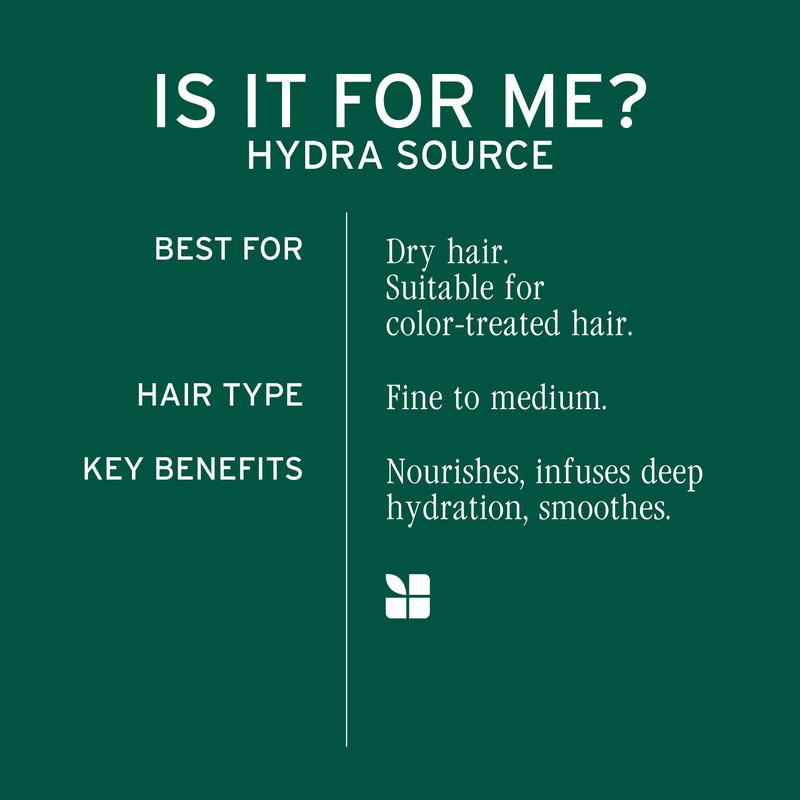 Biolage Hydra Source Detangling Solution - Conditions, Instantly Detangles & Controls Static, For Dry Hair, With Micro-Filtered Aloe Vera & Fermented Hyaluronic Acid, 13.5 Fl Oz, Packaging may vary
