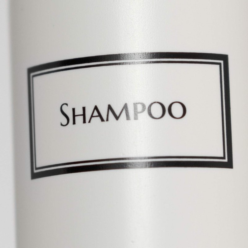 Artanis Home Silkscreened Empty Shower Bottle Set for Shampoo, Conditioner, and Body Wash, Cosmo/Bullet 16 oz 3-Pack, White (White Pumps)