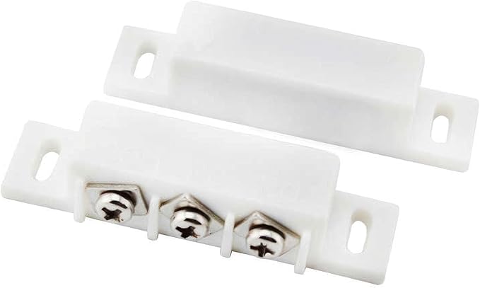 FOCMKEAS Magnetic Reed Switch Wired Surface Mount Normally Open/Closed NC/NO Contact Sensor Alarm Magnetic Door Switch with 3 Wires, PVC, MC-31