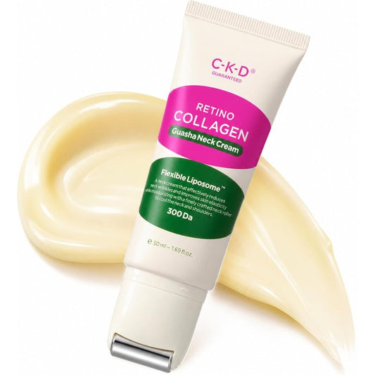 Retino Collagen Gua Sha Neck Cream - Anti-Aging Moisturizer for Tightening & Lifting | 1.69 fl oz