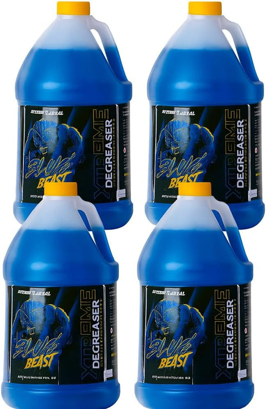 Street Legal Blue Beast Xtreme Degreaser – Heavy-Duty Concentrated Industrial Cleaner & Engine Degreaser, Fast-Acting Formula,4 Gallons