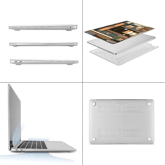 COTAIL Compatible with MacBook Air 13.3 13.6 Inch Case 2022 2021 2020 2019 Plastic Hard Shell Case Cover,13.6 Air (A2681) M2 2022, A Cute Shiba