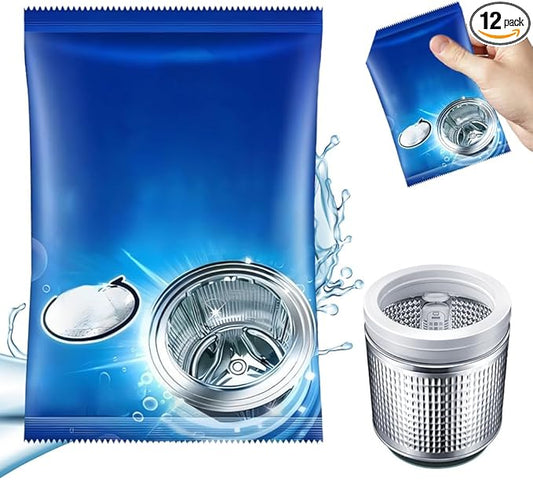 Washing Machine Cleaner, 2026 New Powerful Stain Remover for Washing Machine Tanks - Deep Clean Solution for Top Load and Front Load Washers, Descaler for Drum, Tub & All Internal Parts (1Pack)