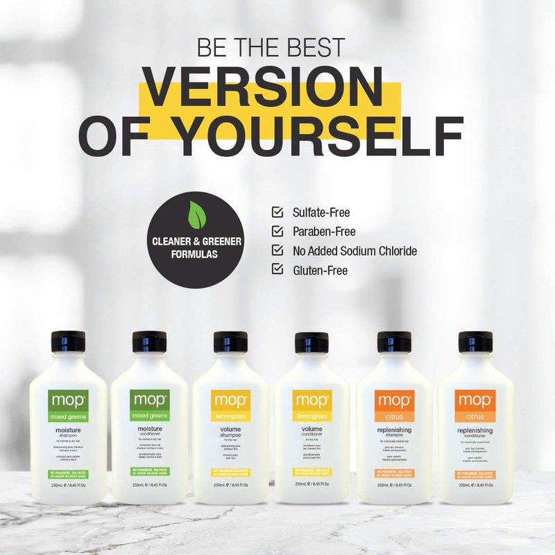 MOP Mixed Greens Leave-In Conditioner, 5.1 Fl Oz., Vitamins A & E Protect & Strengthen Hair, Adds Shine & Moisture - For All Hair Types