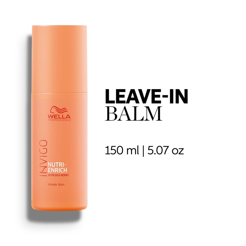Wella Professionals Nutri-Enrich Leave-in Wonder Balm with Goji Berry | For Dry or Stressed Hair | Deep Nourishment, Smoothness & Manageability | 5.07 Fl Oz