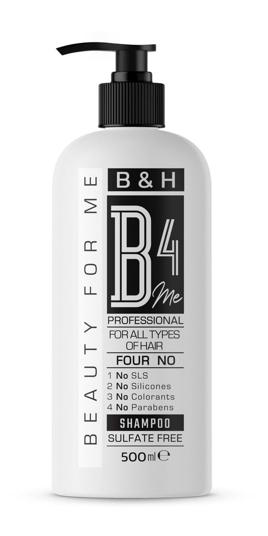 B4Me Professional Sulfate Free Shampoo, For All Hair Types, 500ml./16.9 Fl oz