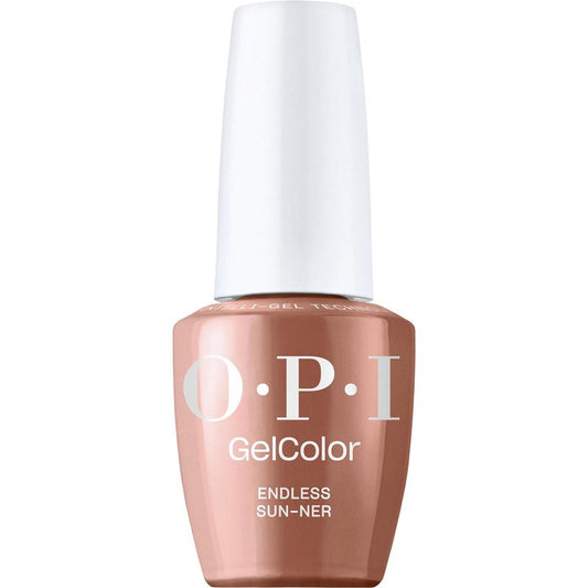 OPI GelColor Endless Sun-ner | Opaque Warm Nude Brown CrÃ¨me LED Cure Gel Nail Polish | Salon-Quality Shine, Long-Lasting Wear | Vegan & HEMA Free | 0.5 Fl Oz