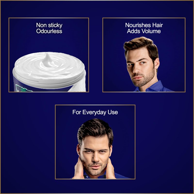 Parachute Advansed Hair Cream For Men |Hair Cream After Shower |Goodness of Coconut| Moisturizes & Strengthens Hair| For Soft, Smooth Hair| Non Sticky | 3.3 Fl.oz.