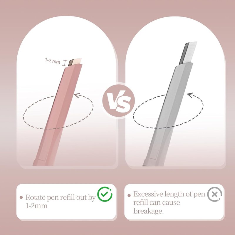 Under Eye Highlighter Stick - 2PCS Waterproof & Smudge-Proof Brightener Pencil | Beige
