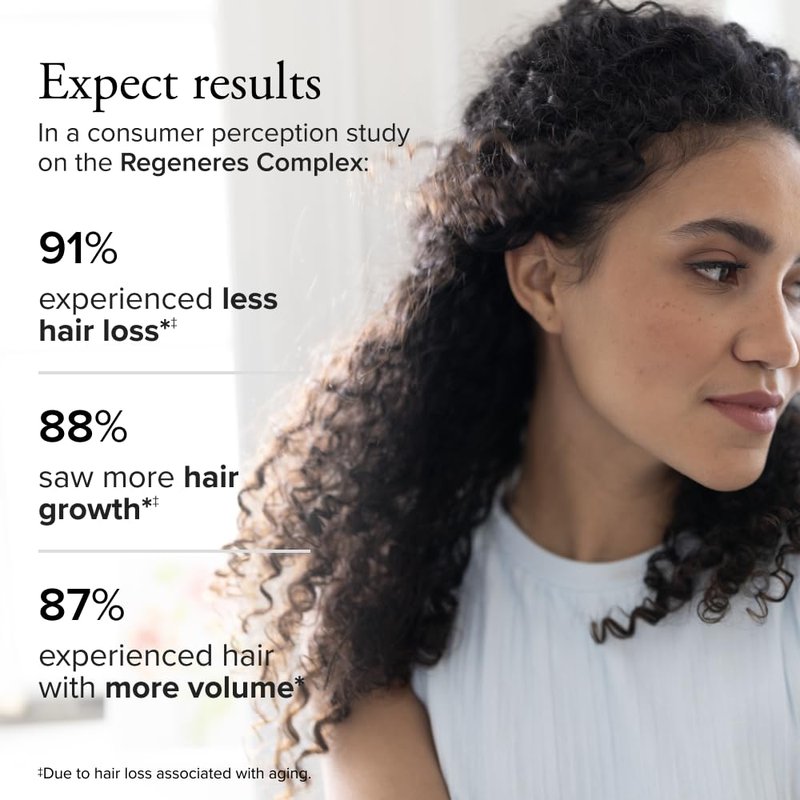 Serovital Hair Regeneres - Enhanced Hair Growth Vitamins for Women, Decrease Hair Loss and Shedding, Strengthen and Thicken Hair, Reduce Greying and Breakage, Regrow Hair, Hair Vitamins - 60 Count