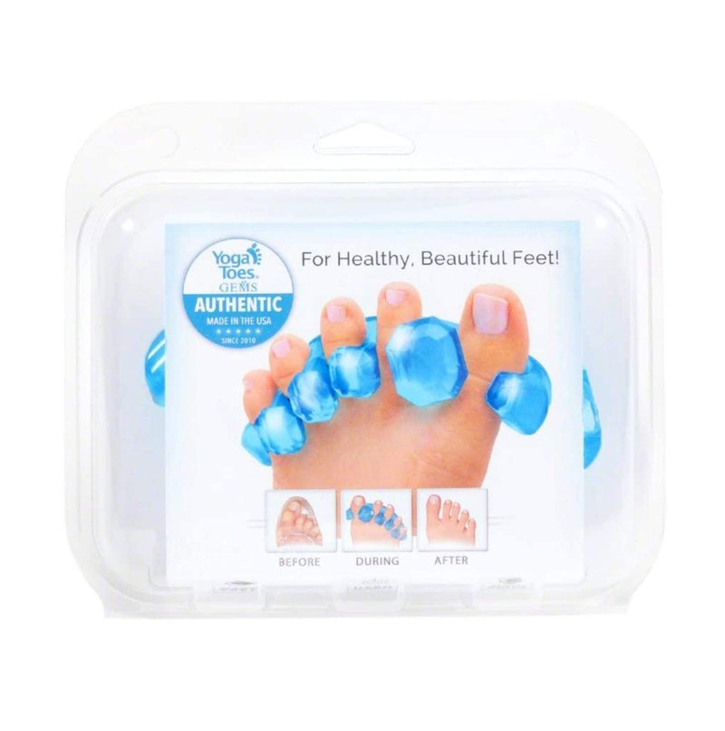 YogaToes GEMS: Gel Toe Stretcher & Separator - America’s Choice for Fighting Bunions, Hammer Toes (Size Small fits Shoe Sizes W: 7 and Over/M: 7 and Over) Sold as Pair