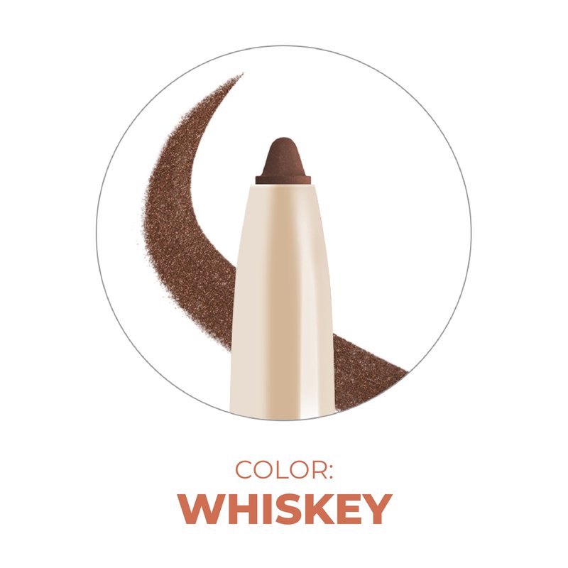 Beauty For Real I-Line 24-7 Eyeliner, Whiskey - Brown Copper Shimmer - Long-Wearing, Waterproof Gel Formula - Safe for Sensitive Eyes & Contact Lens Wearers - 0.01 oz