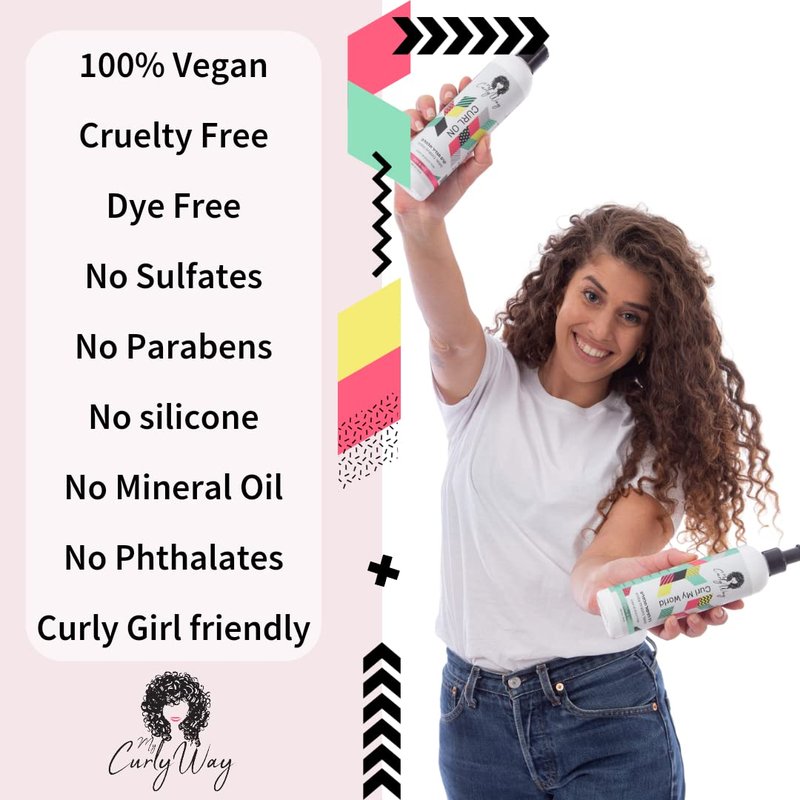 Leave In Conditioner for Curly Hair - Nourishing Fruit & Flower Extracts | 10 Oz Vegan Curl Moisturizer Cream